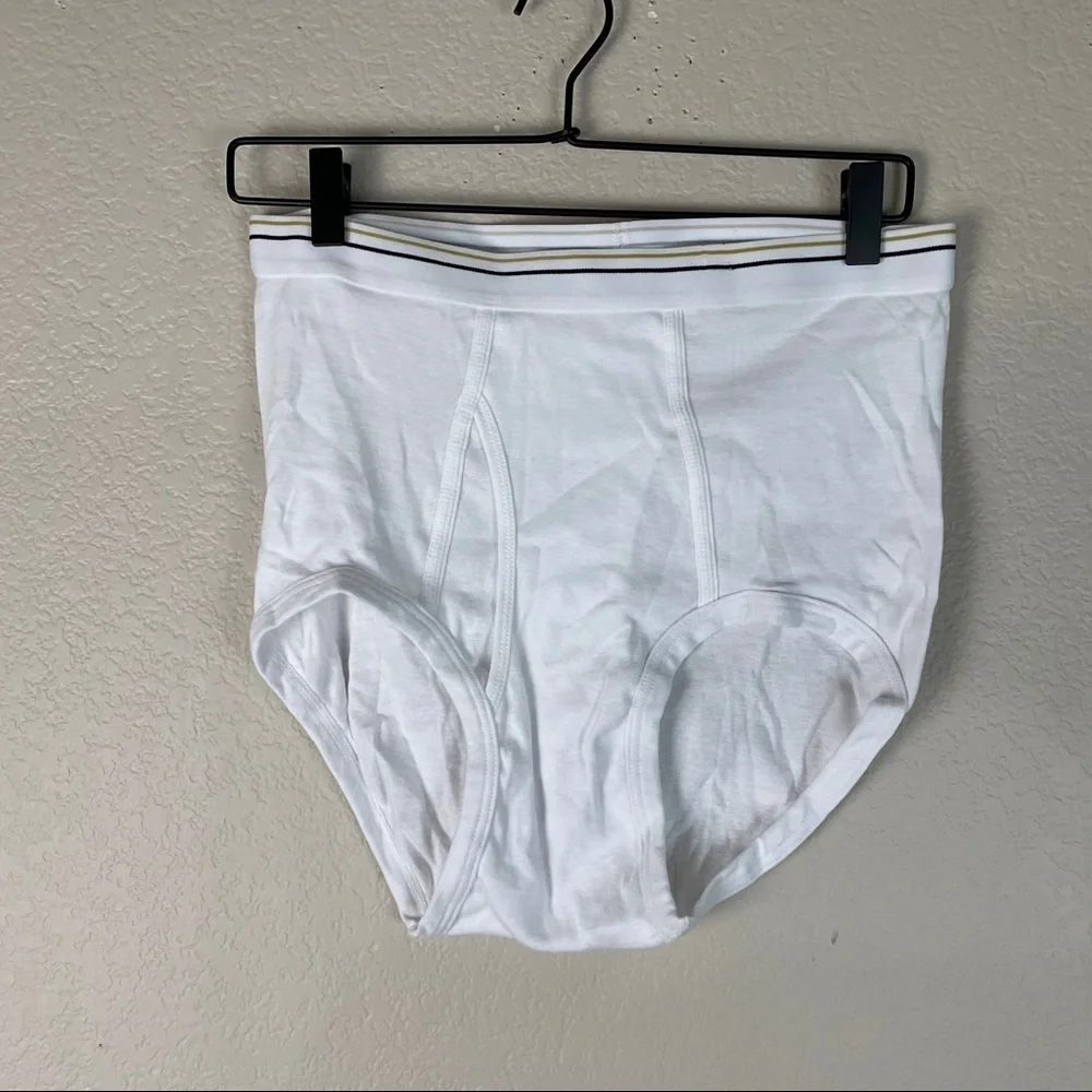Men’s Stafford White Brief Underwear Size 36 HTF